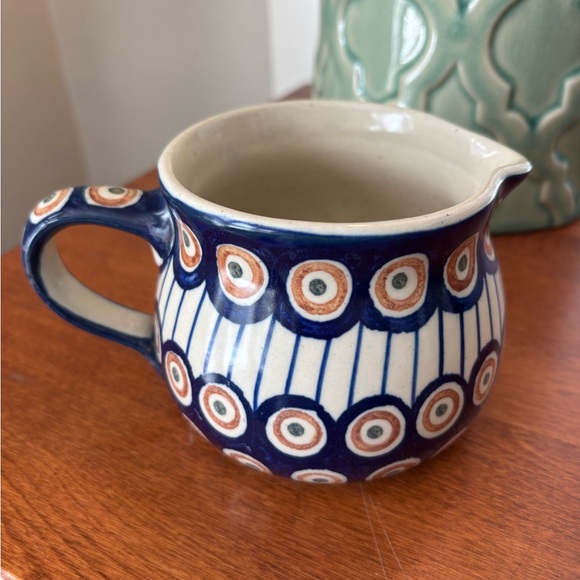 Bolesławiec Polish Pottery pitcher - Picture 2 of 5